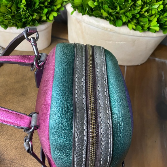 Coach Metallic Colorblock Andi Backpack – 2018 (Style F49123) - Picture 9 of 13